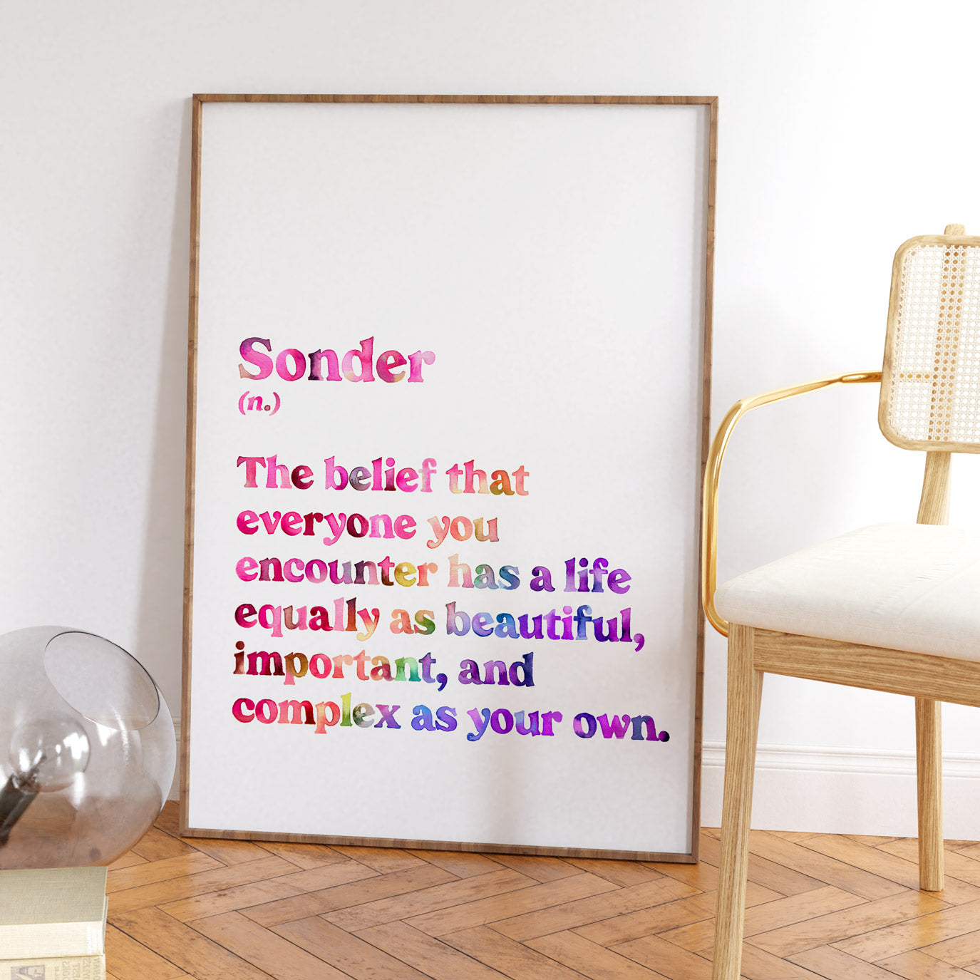 Sonder Definition (Rainbow) Art Print