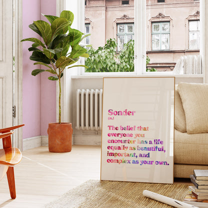 Sonder Definition (Rainbow) Art Print