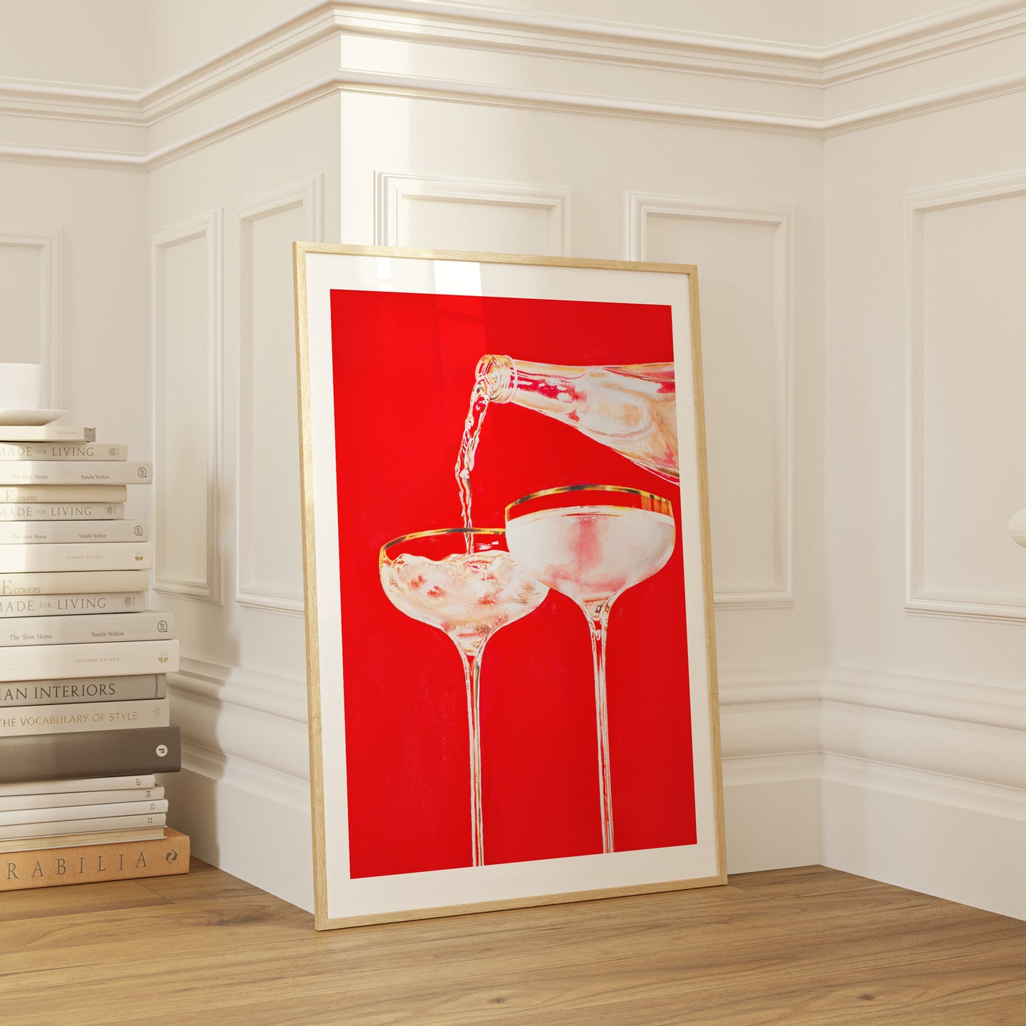 Red Retro Cocktail Glasses