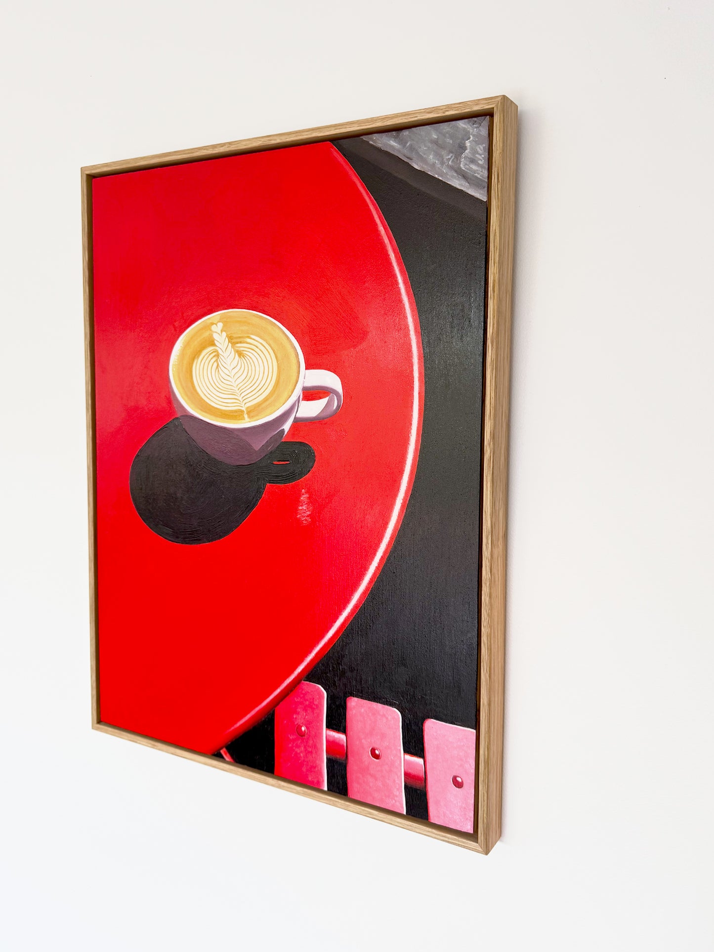 Coffee At Redbrick Framed Original Artwork