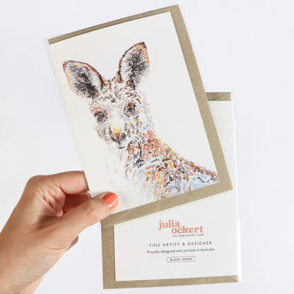 Kangaroo Greeting Card