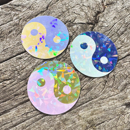 Colourful Yin-Yang Glitter Stickers (6 Colours)