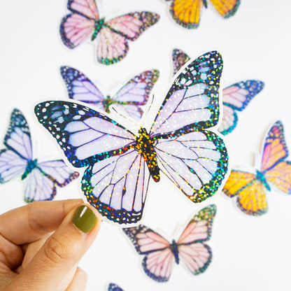 XL Glitter Butterfly Stickers (3 Colour Options)