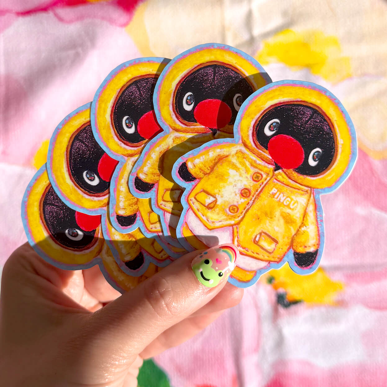 Cutie Raincoat Penguin Sticker