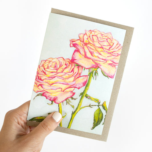 Yellow Roses Greeting Card