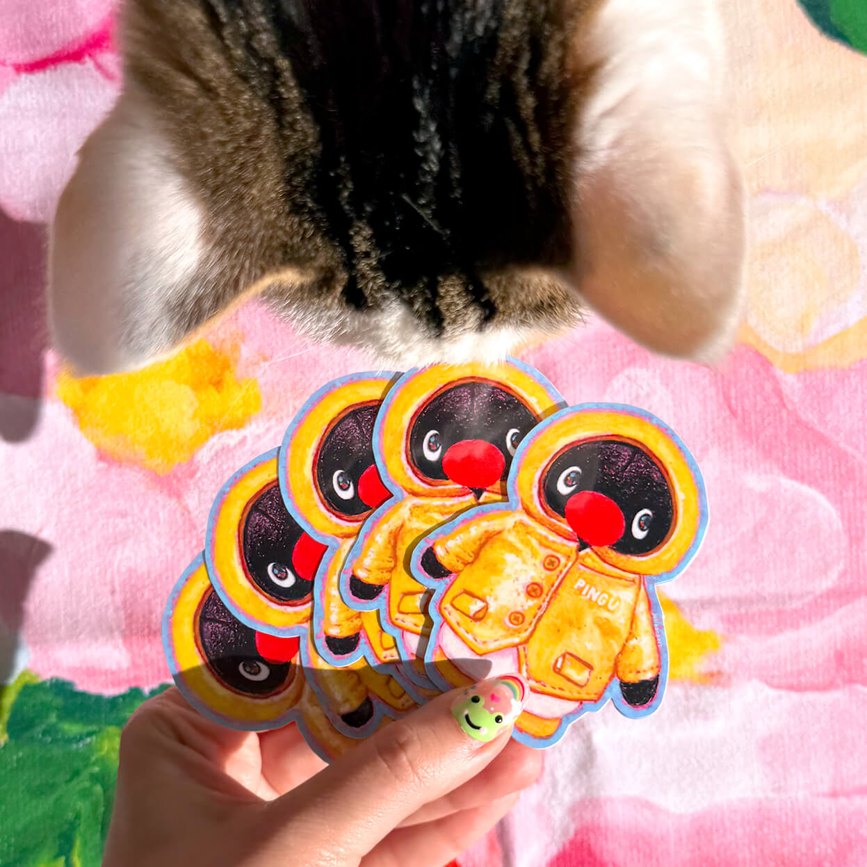 Cutie Raincoat Penguin Sticker