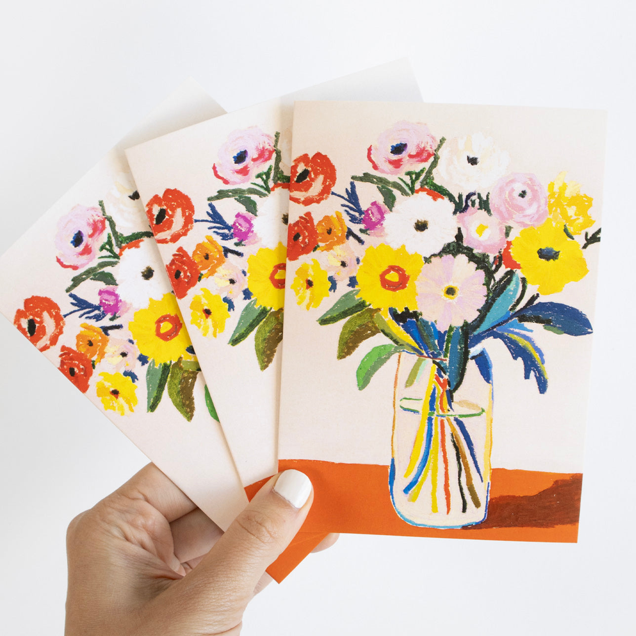 Flower Bouquet (Pink) Greeting Card