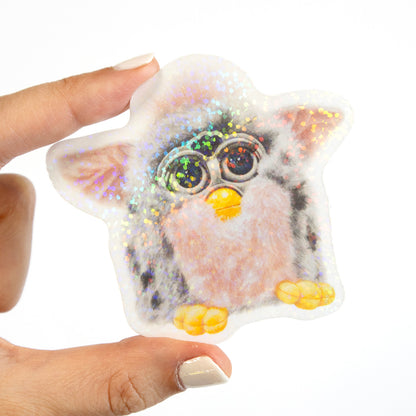 90s Furby Glitter Vinyl Sticker