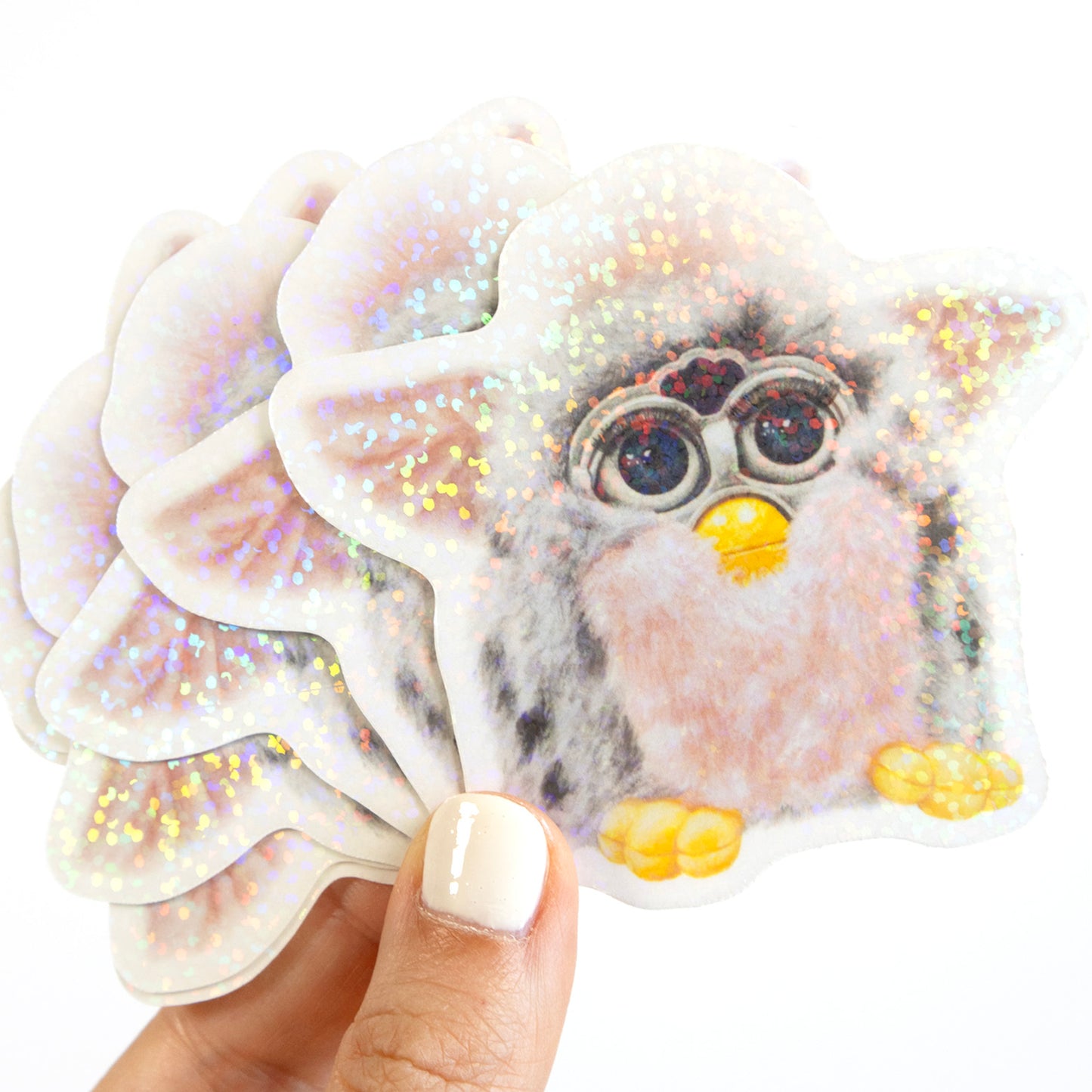 90s Furby Glitter Vinyl Sticker