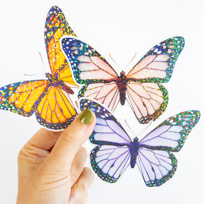 XL Glitter Butterfly Stickers (3 Colour Options)