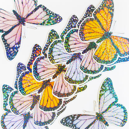 XL Glitter Butterfly Stickers (3 Colour Options)