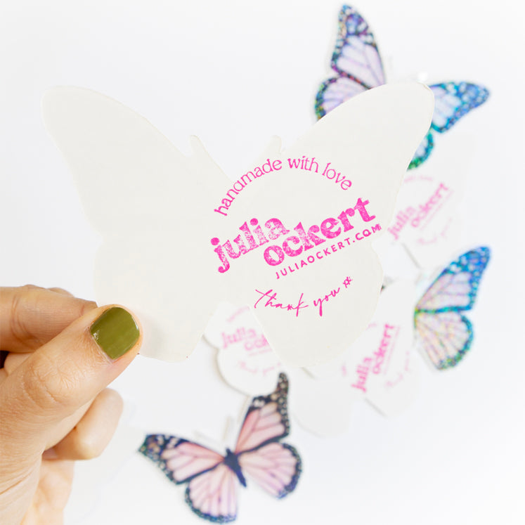 XL Glitter Butterfly Stickers (3 Colour Options)