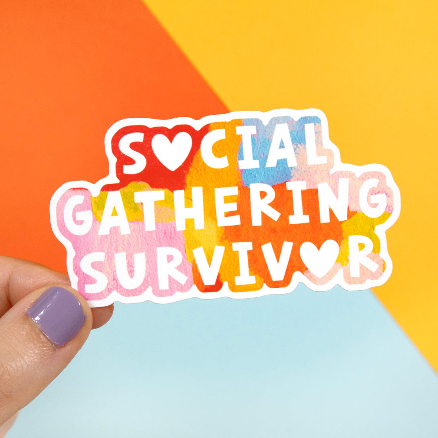 Social Gathering Survivor Sticker