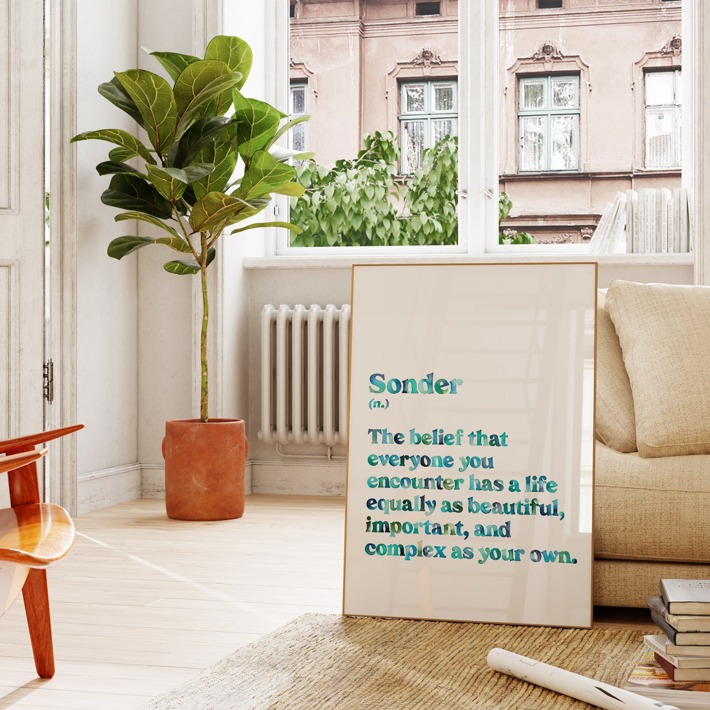 Sonder Definition (Blue) Art Print
