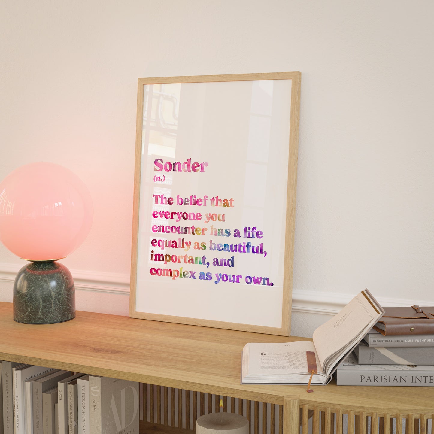 Sonder Definition (Rainbow) Art Print