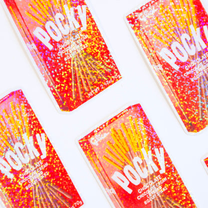 Pocky Sticks XL Glitter Vinyl Sticker