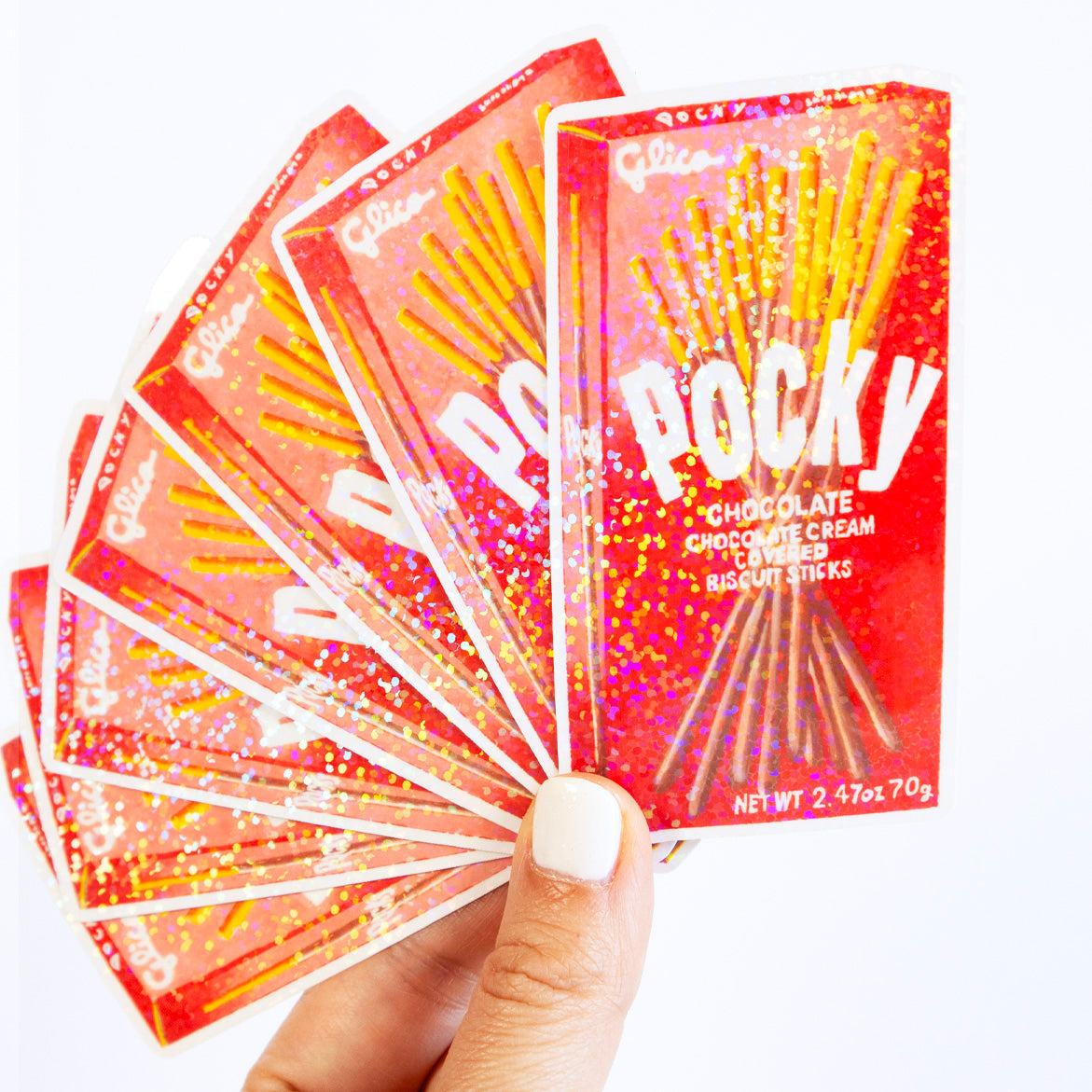 Pocky Sticks XL Glitter Vinyl Sticker