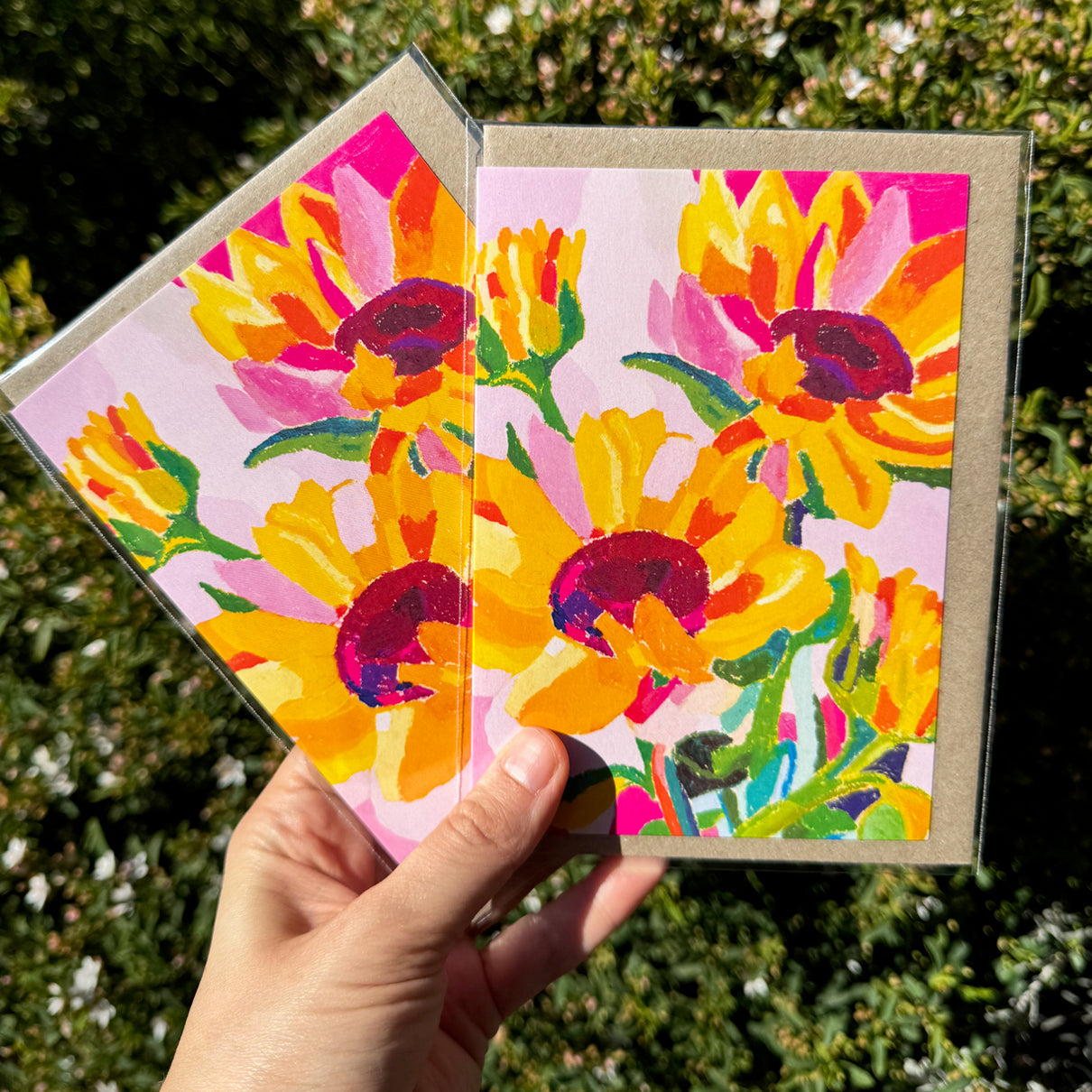 Sunflower Greeting Card (2 Colours)