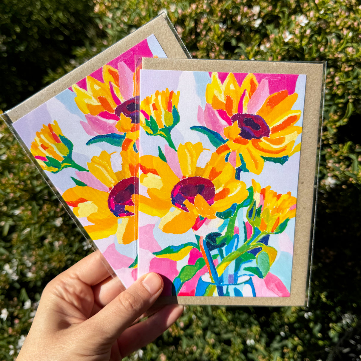 Sunflower Greeting Card (2 Colours)