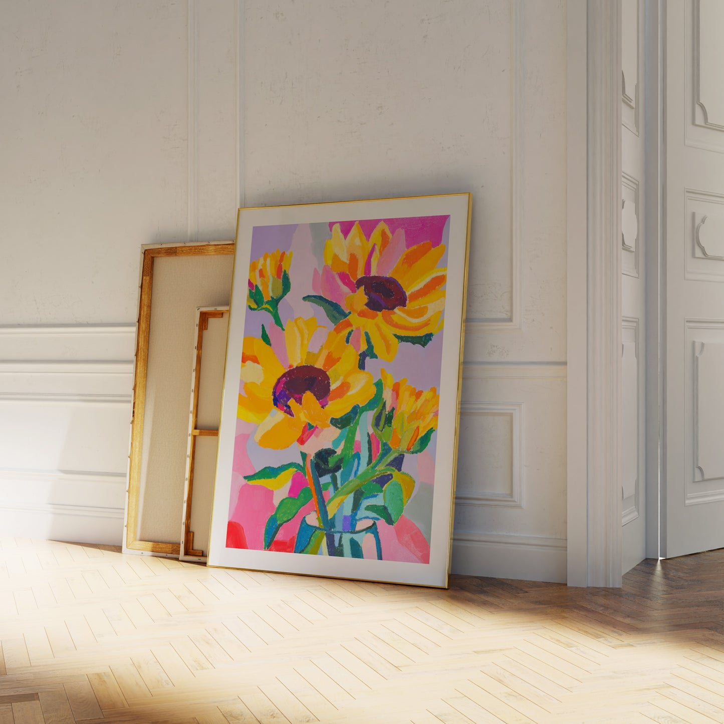 Sunflower Shenanigans Art Print