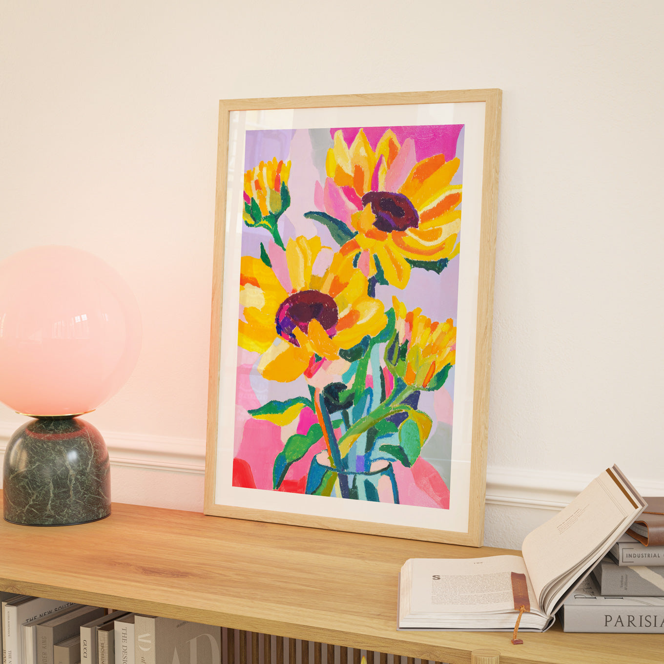 Sunflower Shenanigans Art Print