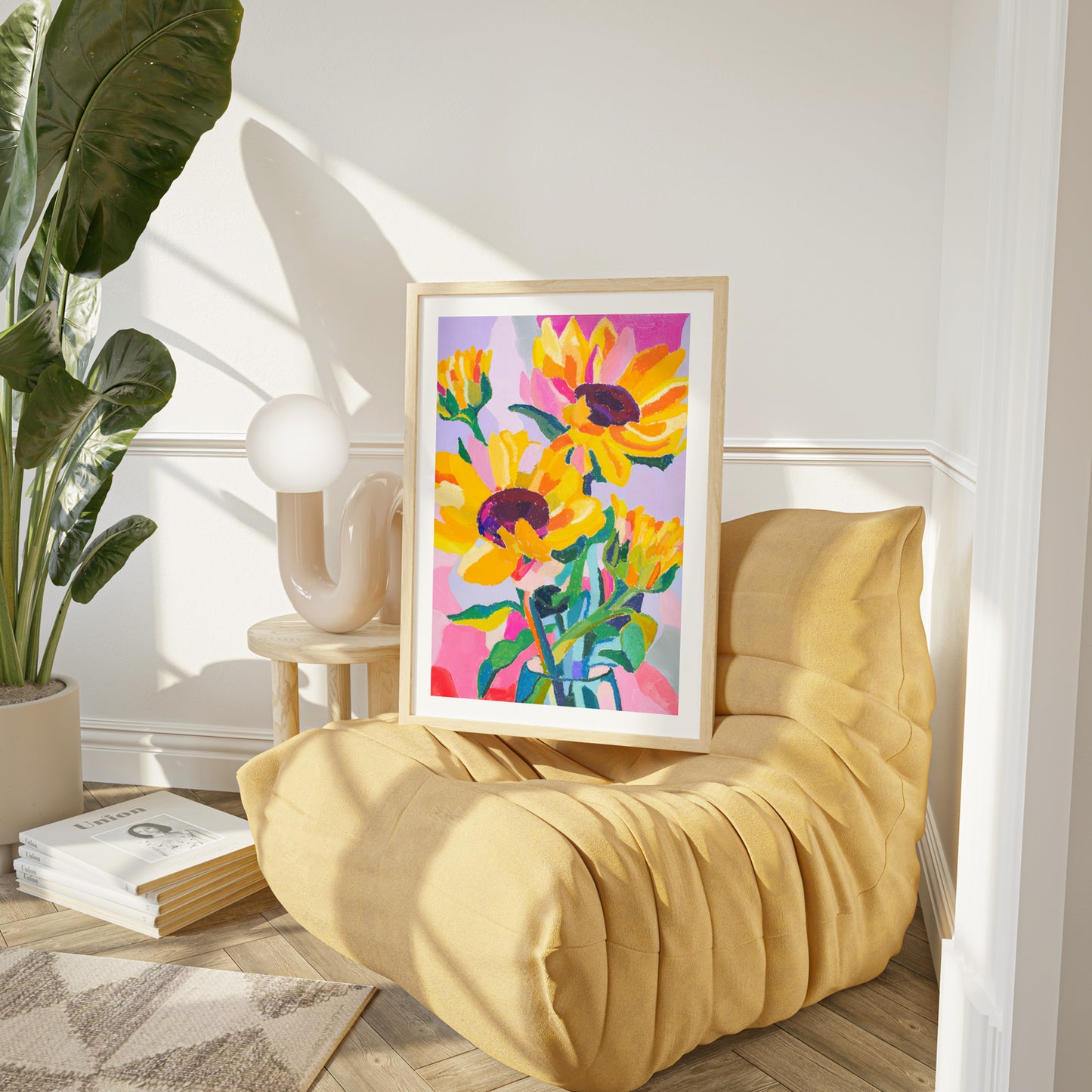 Sunflower Shenanigans Art Print
