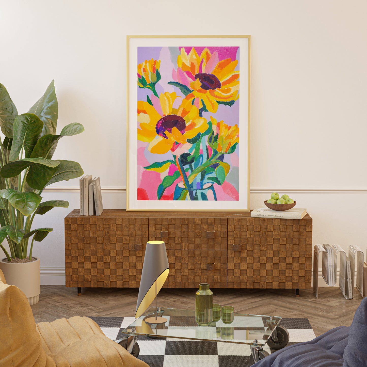 Sunflower Shenanigans Art Print