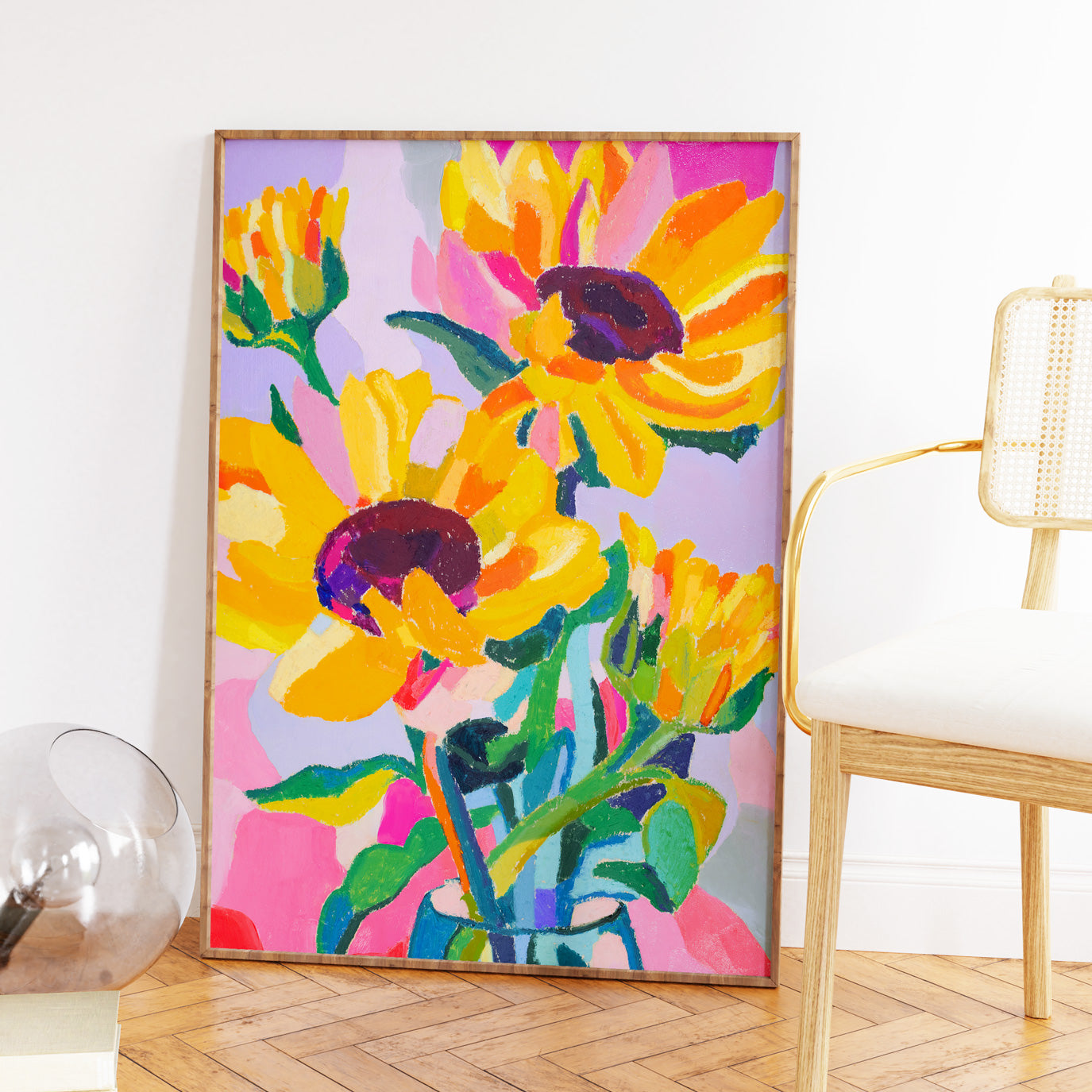 Sunflower Shenanigans Art Print