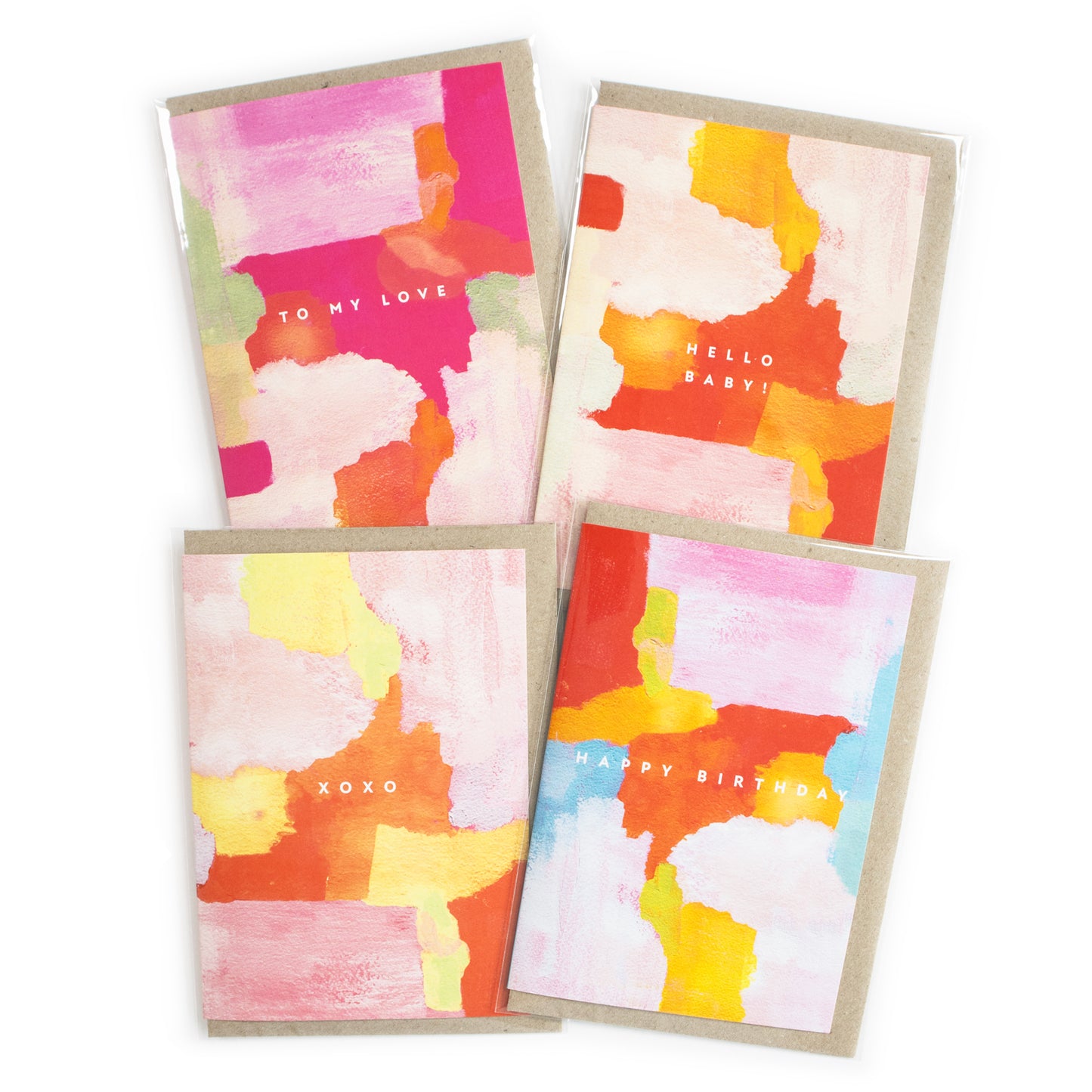 XOXO Abstract Love Greeting Card