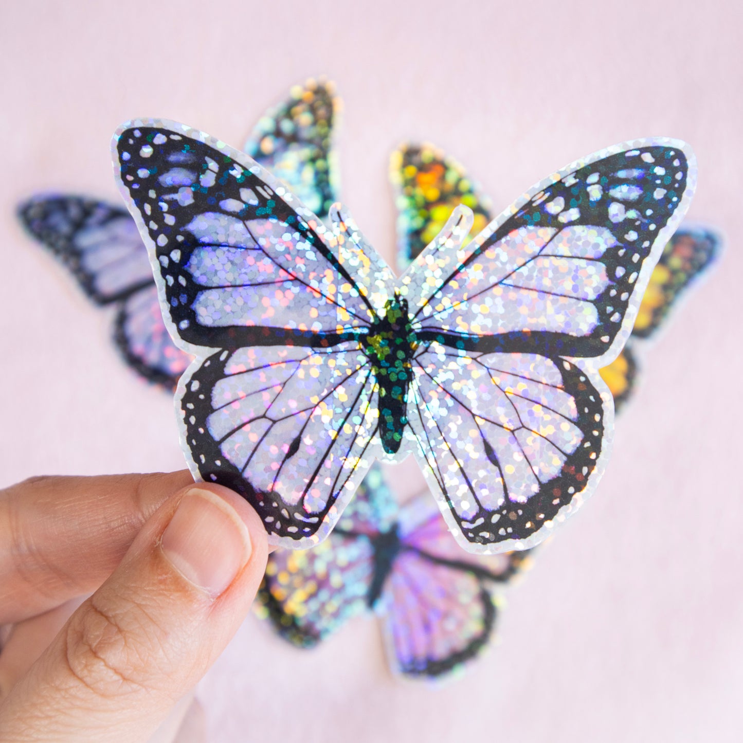 Glitter Butterfly Stickers (3 Colour Options)