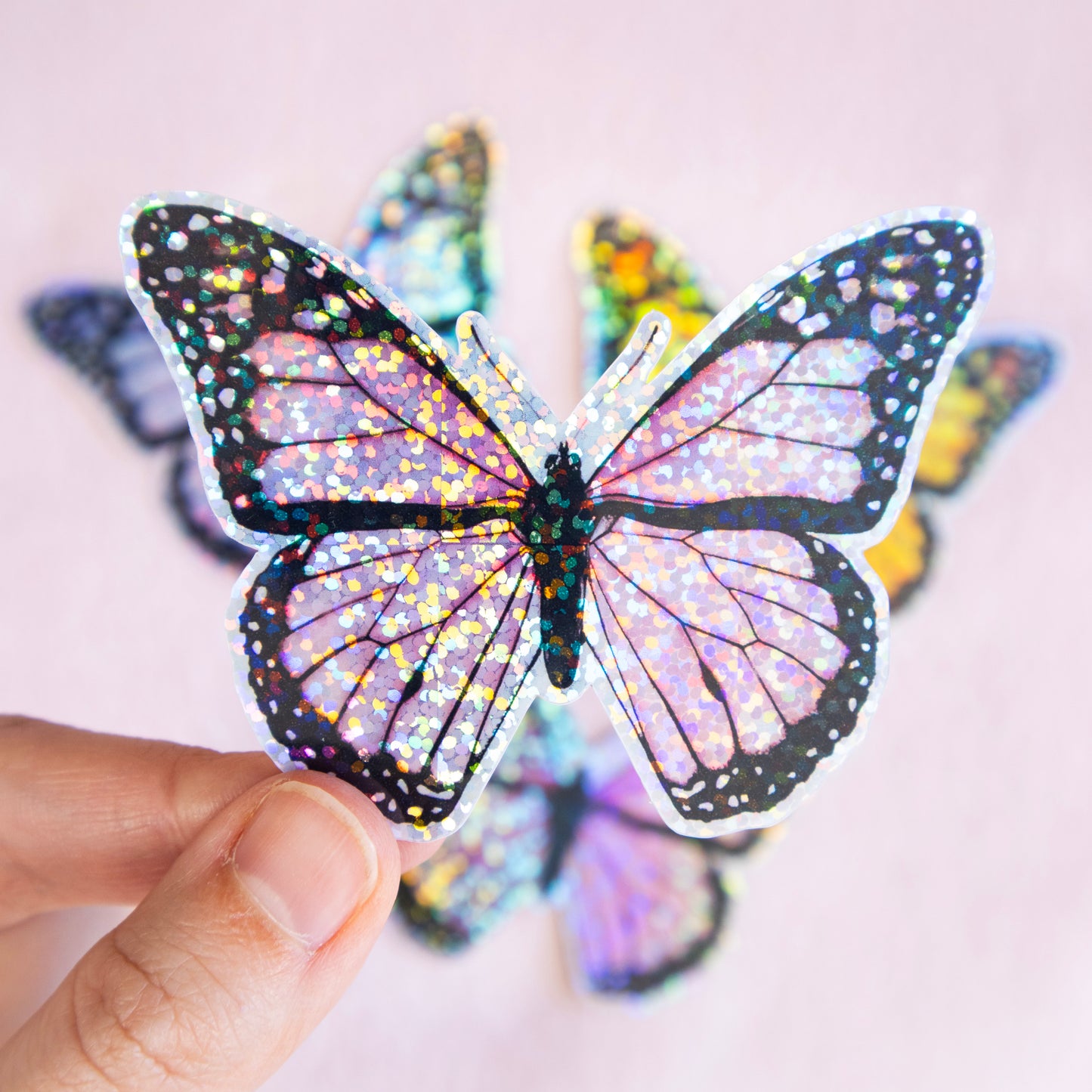 Glitter Butterfly Stickers (3 Colour Options)