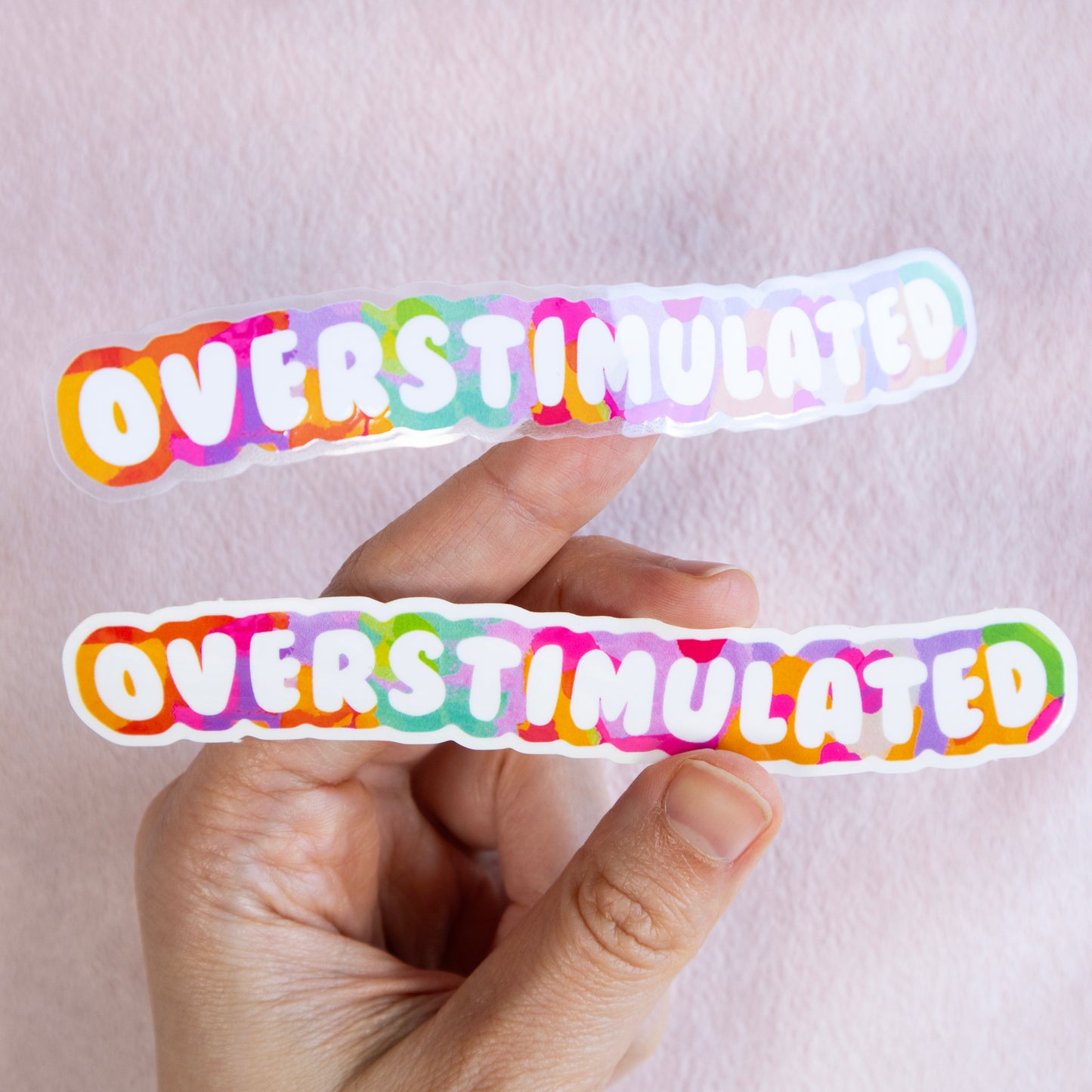 Overstimulated - Funny Type Sticker