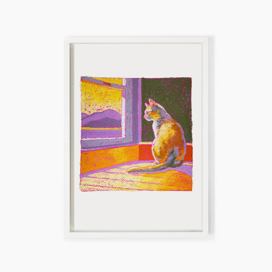 Lilac Sun Cat V2 Fine Art Print | Giclées + Framed Prints Available ...