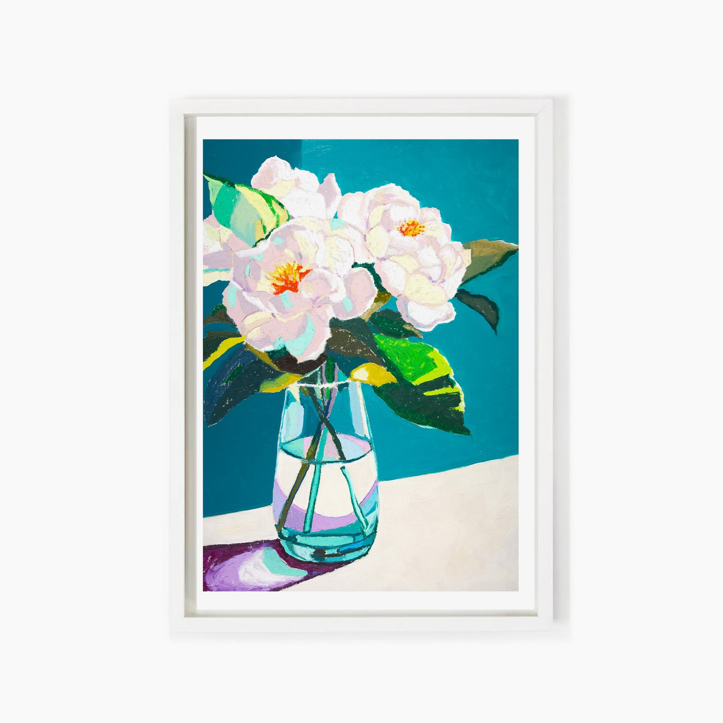 White Peonies Art Print