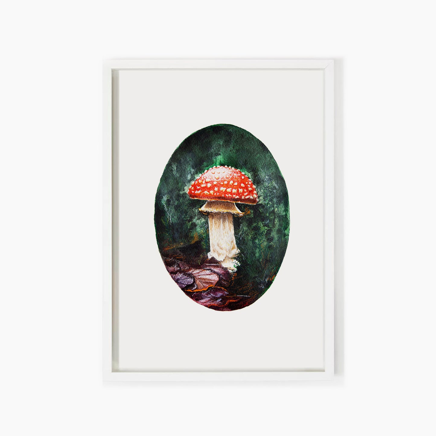 Mushroom / Toadstool Watercolour 'Amanita Muscaria'