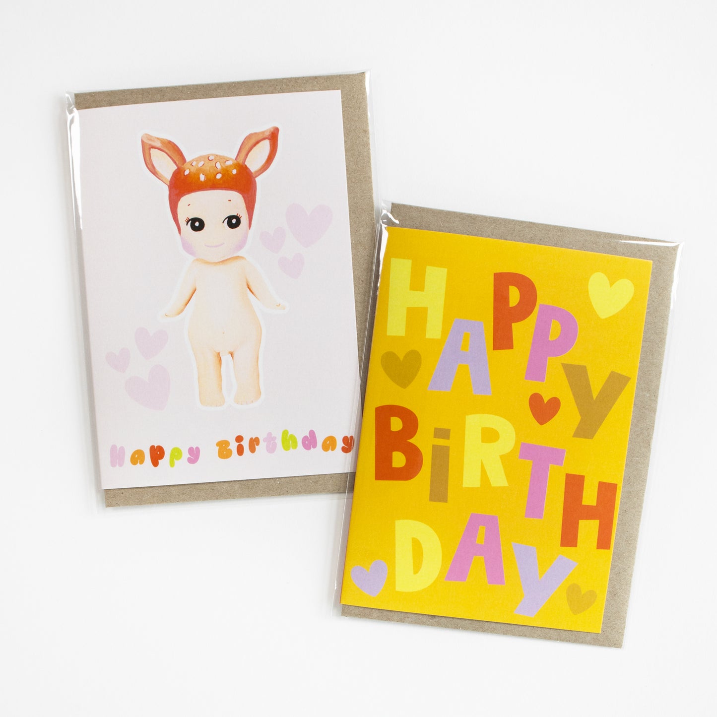 Funky Yellow Happy Birthday Greeting Card