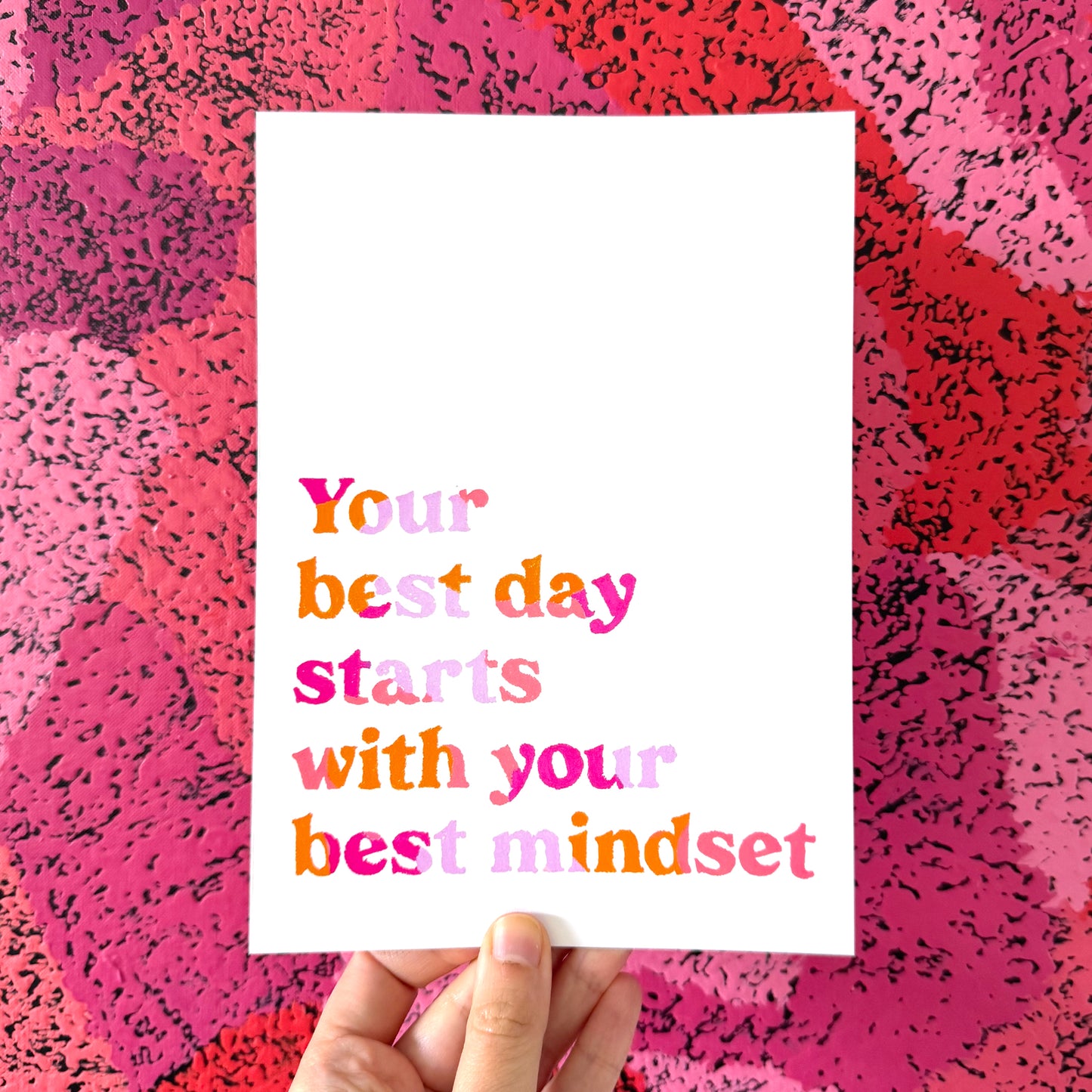 Your Best Mindset Quote (Pink)