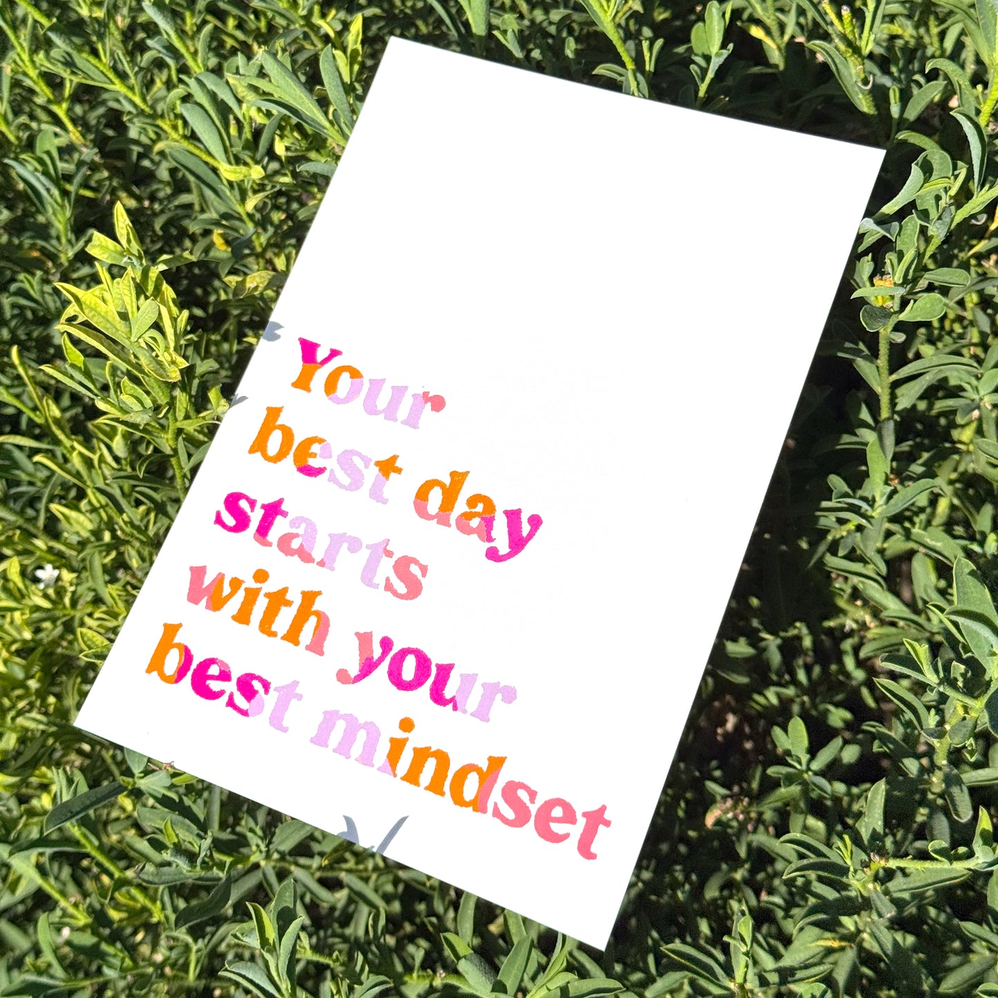 Your Best Mindset Quote (Pink)