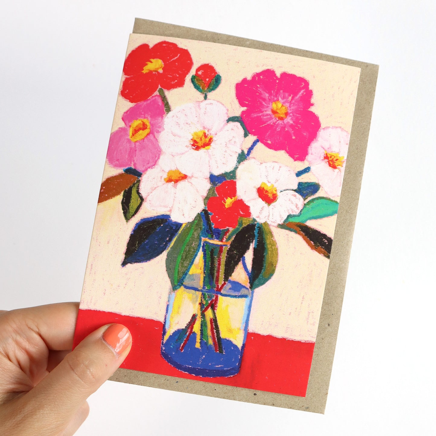 Gathered Garden (Red) Greeting Card