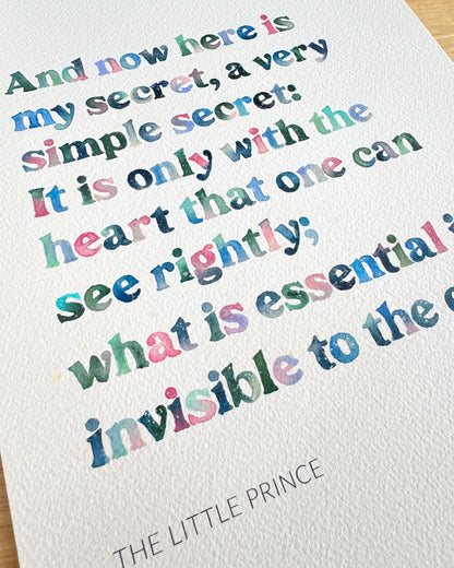 The Little Prince - Original Watercolour Painting