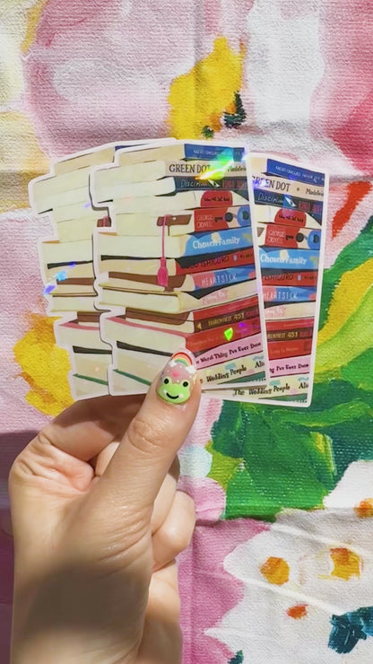 Book Stack Prism Sticker