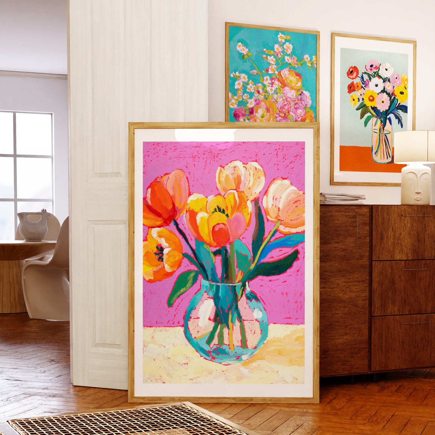 Tulips In Bloom Still Life Print