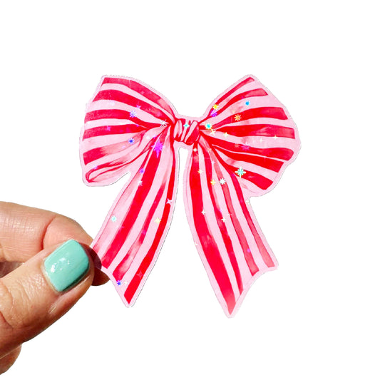 Watercolour Ribbon / Bow Sticker (6 Colours)