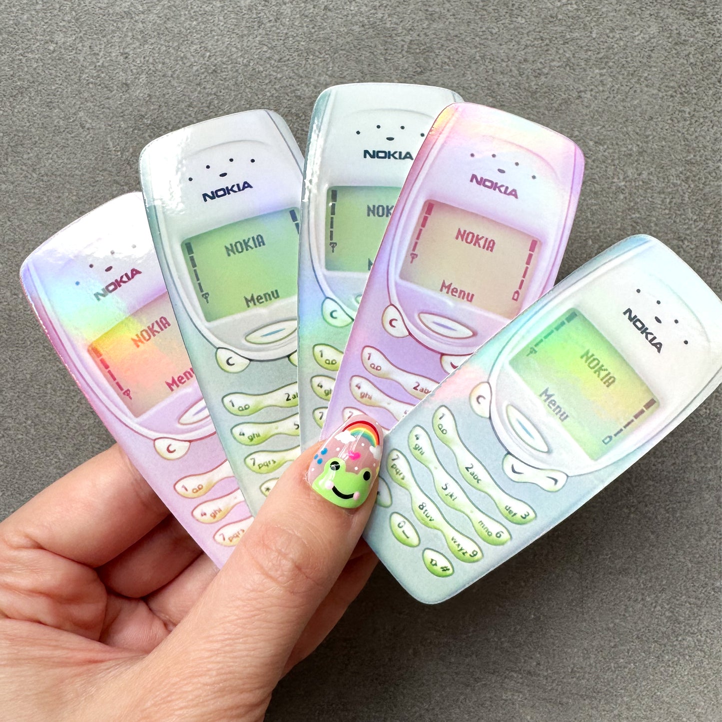 Y2K Nokia Phone Holo Sticker (2 Colours)