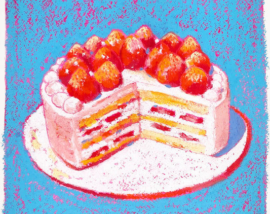 Strawberry Cake Original Artwork