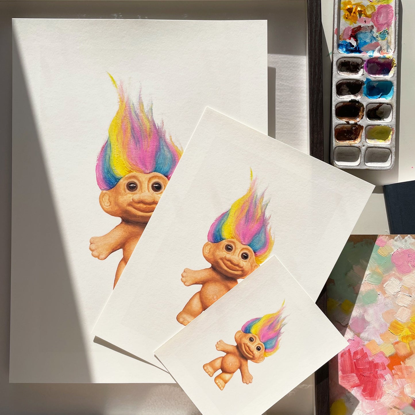 Rainbow Troll Doll Art Print